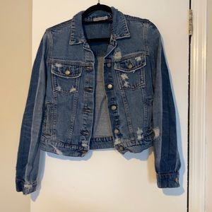 Distressed Denim Jacket